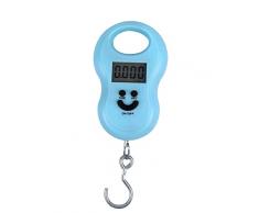 Mengshen Bilancia pesapersone Digitale, Scala Elettronica Protettiva per Pesi 110lb / 50kg per la Caccia in casa in Fabbrica allaperto con Funzione di Tara Blu