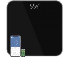 Bilancia Pesapersone Bilancia di Precisione con BMI,digitale-Bilance 180kg, Grigio