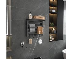 Waqihreu Scaldasalviette Elettrico Bagno Portasalviette Elettrico 500x778mm Scaldasalviette Scaldasalviette Intelligente A Temperatura Costante Asciugasalviette Radiatore Portasciugam