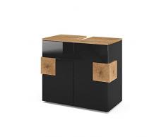 Vicco Armadietto sottolavabo Armadietto di base per lavandino Armadietto di base Eden antracite artisan 2 ante