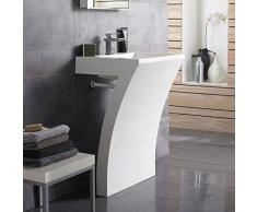 Hudson Reed Mobile Bagno con Lavabo Integrato in Resina a Forma di Numero 7