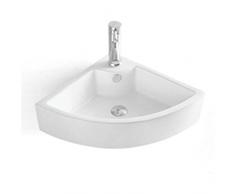 Lavabo da Appoggio Bianco piccolo muro mount angolo bagno lavandino triangolo porcellana in porcellana in ceramica a parete mini vanità spazio bagno lavandino ciotole Lavandino Lavabo Bagno