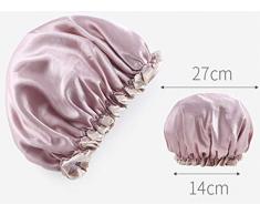 liuer 4PCS Cuffia Doccia Impermeabile Cuffia Bagno Donna Elastico a Doppio Strato Cuffie Doccia per Doccia Spa