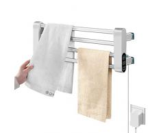HENGMA Scaldasalviette Elettrico,Scalda Salviette da Bagno Elettrico,Pieghevole Scaldasalviette Termoarredo Elettrico A Parete, Scalda Salviette da Bagno Elettrico