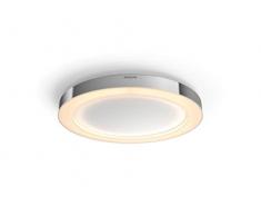 Philips Hue White Ambiance Adore, Lampada Smart da Soffitto, per Bagno, con Bluetooth, 40 W, Cromato, Telecomando Dimmer Switch Incluso