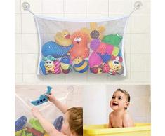 Dire-wolves Vasca da Bagno per Bambini Giocattolo Rete Maglia organizzatore Sacchetto Doccia Tempo di Gioco Divertimento Bagno organizzatore Bambini Giocattoli per Bambini Ragazzi e Ragazze