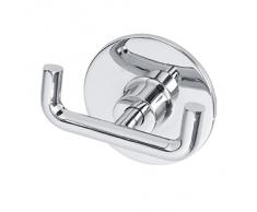 Appendino appendi asciugamani in acciaio cromato arredo bagno design 285039-B