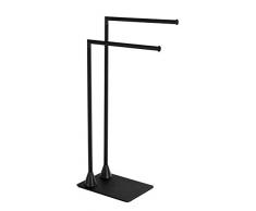 Wenko Portasciugamani Hella, Nero, 43, 5 x 78, 5 x 20 cm