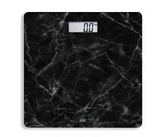 ADE Bilancia pesapersone digitale | nobile aspetto in marmo nero | molto precisa | vetro di sicurezza temprato | fino a 180 kg
