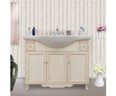 Shop Chic Base mobile bagno con lavabo 105 cm in legno pastello classico moderno