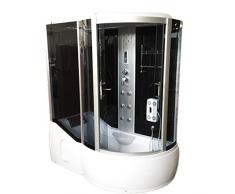 Vasca Doccia idromassaggio angolare 170 x 90 cm full optional cromoterapia - Ocean