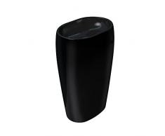 doporro® Lavandino a Colonna, Lavandino su Piedistallo 53.5x36x88cm, Lavabo su Colonna per Bagni da Minerale Fuso Colossum32, Nero