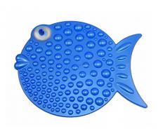 Outlook Design V841Y10068 Tropical Tappeto da Doccia Antiscivolo, Blu