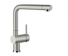 Blanco Linus-S Vario rubinetteria da cucina, finitura metallizzata, cromato, alta pressione, 520746
