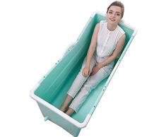 Pieghevole vasca da bagno coperta grande pieghevole pieghevole vasca da bagno coperta angolo vasca idromassaggio per adulti / adulto bagno, 100 * 53 * 60 cm (Dimensione: 117 * 52,5 * 63 cm) Vasca da b