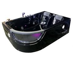 VASCA BAGNO IDROMASSAGGIO ORION SPA CROMOTERAPIA 180 x 120 cm 2 PERSONE NUOVA