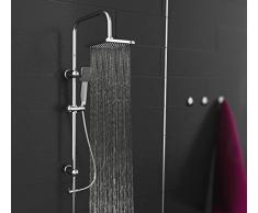 EISL Easy Energy DX12004-A-Set, sistema 2 in 1 con grande doccia a pioggia (170 x 170 mm) e doccetta, senza rubinetto, ideale per laggiornamento, kit di montaggio completo DX12004-A