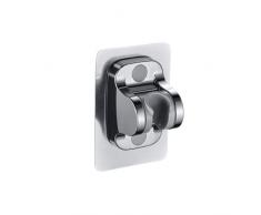 Supporto per Soffione doccia, Supporto per Soffione doccia Regolabile 20-25 mm，Staffa Doccia Autoadesiva a Parete,Senza punta di foratura,Montaggio a parete ABS cromata Doccia Soffione Supporto