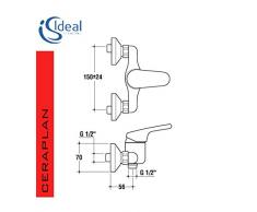 IDEAL STANDARD Ceraplan B1121AA Miscelatore monocomando esterno per doccia
