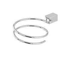 FERIDRAS Unica Porta asciugacapelli, Cromo, 7x16.5x16.5 cm