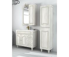 Bagno Italia Arredo Bagno Mobile Arte povera Misura 90 cm lavabo Ceramica Mobili decapè I