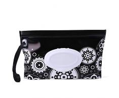 Domybest Porta Salviette Umidificate Viaggio Contenitore per Salviette Umidificate Portatile Impermeabile Riutilizzabile Custodia per Salviette Umidificate per Bambini Pochette Trucchi Donna
