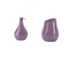 Gedy Adelaide Dosasapone, Misure e Peso: 17X10,2X10,2 CM & 0,2 kg, capacità del portasapone 420 ml, Dispenser Sapone Bagno in Ceramica, Unica & Adelaide Bagno, Misure e Peso: 13X9,8X9,8 CM & 0,27 kg