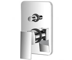 FERIDRAS Miscelatore Doccia Esterno con Deviatore Monocomando Serie Quatra Cromo