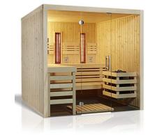Unbekannt Infraworld 391031 - Sauna Panorama Complete 210 x 210 cm, Abete Nordico, Espe