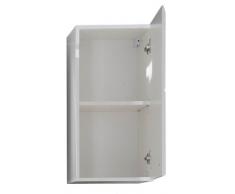 trendteam 1327-501-01 - Pensile da bagno Bora, 37 x 71 x 23 cm, colore: bianco lucido