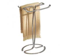 InterDesign Axis Fingertip Portasciugamani, Argento, 19.5x16x34.5 cm