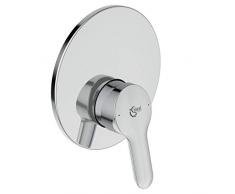 Ideal Standard - Alpha, Miscelatore monocomando ad incasso per doccia, Completo, Una via, Cromato