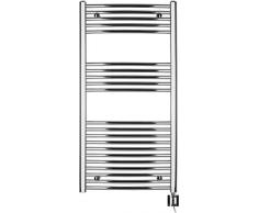 anapont Scaldasalviette elettrico, cromato curvo, funzione timer, scaldasalviette, riscaldamento elettrico, riscaldamento asciugamani, prodotto in Germania