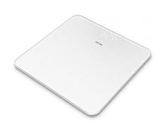 Beurer GS 225, Bilancia Pesapersone in Vetro con Display LED Magic, Colore Bianco