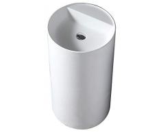 Lavabo a colonna totem TWZ65 in Solid Stone - 45 x 45 x 85 cm