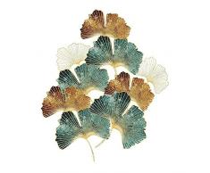 WandSticker4U®- adesivi murali GINKO (76x87 cm) I impermeabile piastrelle murales adesivi parete pianta natura fogli verde oro fioro erba I Decorazione soggiorno camera letto cucina bagno