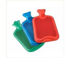 Virsus 1 Borsa Acqua Calda Classica in Gomma capacità 2lt borsa dellacqua calda per notte, dolore cervicale e per il freddo con colori assortiti