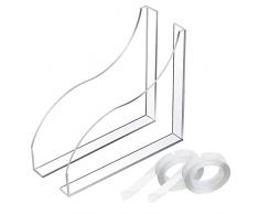 WAITLOVER Vasca da bagno Angolo Splash Guard 2 Pezzi Grande Doccia Guardia Trasparente Vasca da Bagno Mais Vasca Da Bagno Acqua Bordo Guard Arcylic Guardie Vasca