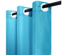 Furlinic Tenda Doccia Antimuffa Tessuto in Poliestere Tende Doccia Angolare Impermeabile Lavabile Alzavola Tenda Vasca da Bagno Grommet 180x200cm.