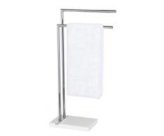 Wenko Tropic White 204871000 - Noble White portasciugamani e appendiabiti in poliresina e cromo, 45,5x82x20 cm, colore: Bianco