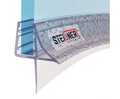 STEIGNER Guarnizione doccia, 70cm, per spessore vetro 6/7/ 8 mm, guarnizione semicircolare in PVC, UK09