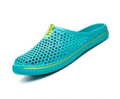 Pantofole da All'aperto Spiaggia Ciabatte Estate Giardino Slippers Casa Sabot Doccia Scarpe per Donne Uomini, Blu 39