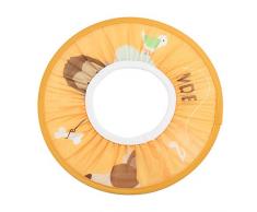 Cuffia da Protezione Doccia Bagno di Tessuto Impermeabile per Bambino Bambini Capelli Elastico Cappello Giallo