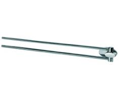 Bisk 00990 Side Porta Asciugamani con Braccio oscillante, 46.5 x 4.5 x 5.5 cm