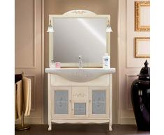 Shop Chic Arredo bagno 85 classico mobile bagno decapato vetro decorato