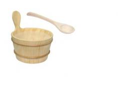 Accessori per sauna, set in due parti