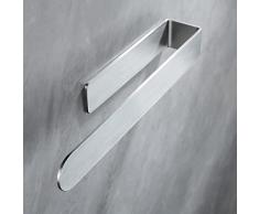 YIGII Portasciugamani Adesivo - 30 CM Porta Asciugamani Bagno Porta Salviette da Parete Bagno Acciaio Inox