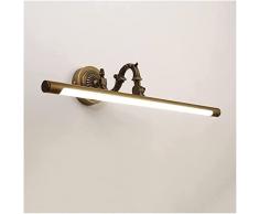 Appliques Retrò PORTATO Luce di vanità, moderna lampada a parete con foglie di scarpa, lampada da armadio a specchio da bagno, lampada da parete for illuminazione fotografica 4000K Bianco naturale (di