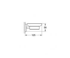 Cromo Acrilico FERIDRAS Idea Portasapone 2.5x11.5x12.5 cm