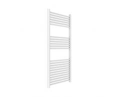 Ercos Scaldasalviette Termoarredo Bagno Dimensioni 550X1200 MM Radiatore Colore Bianco Moderno , Attacchi da 1/2 Fornito Con Kit Montaggio